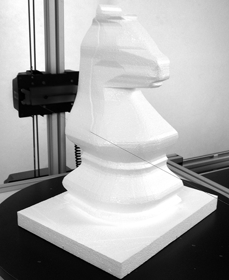 Tepelný plotr pro řezání polystyrénu 3D ROTAČNÍ STŮL 600